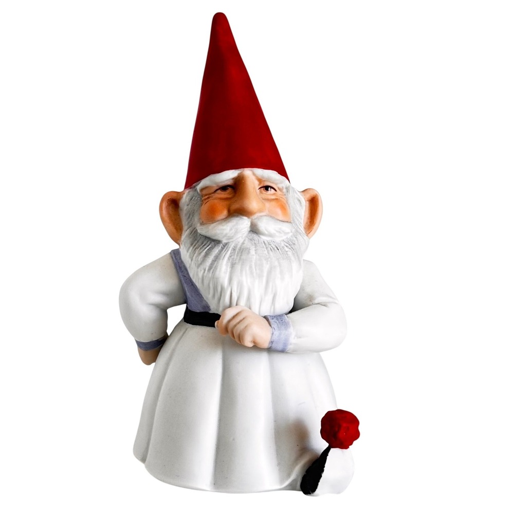 Vintage Gnomes of the World Greek Gnome Porcelain Figurine Unieboek Korea 5"